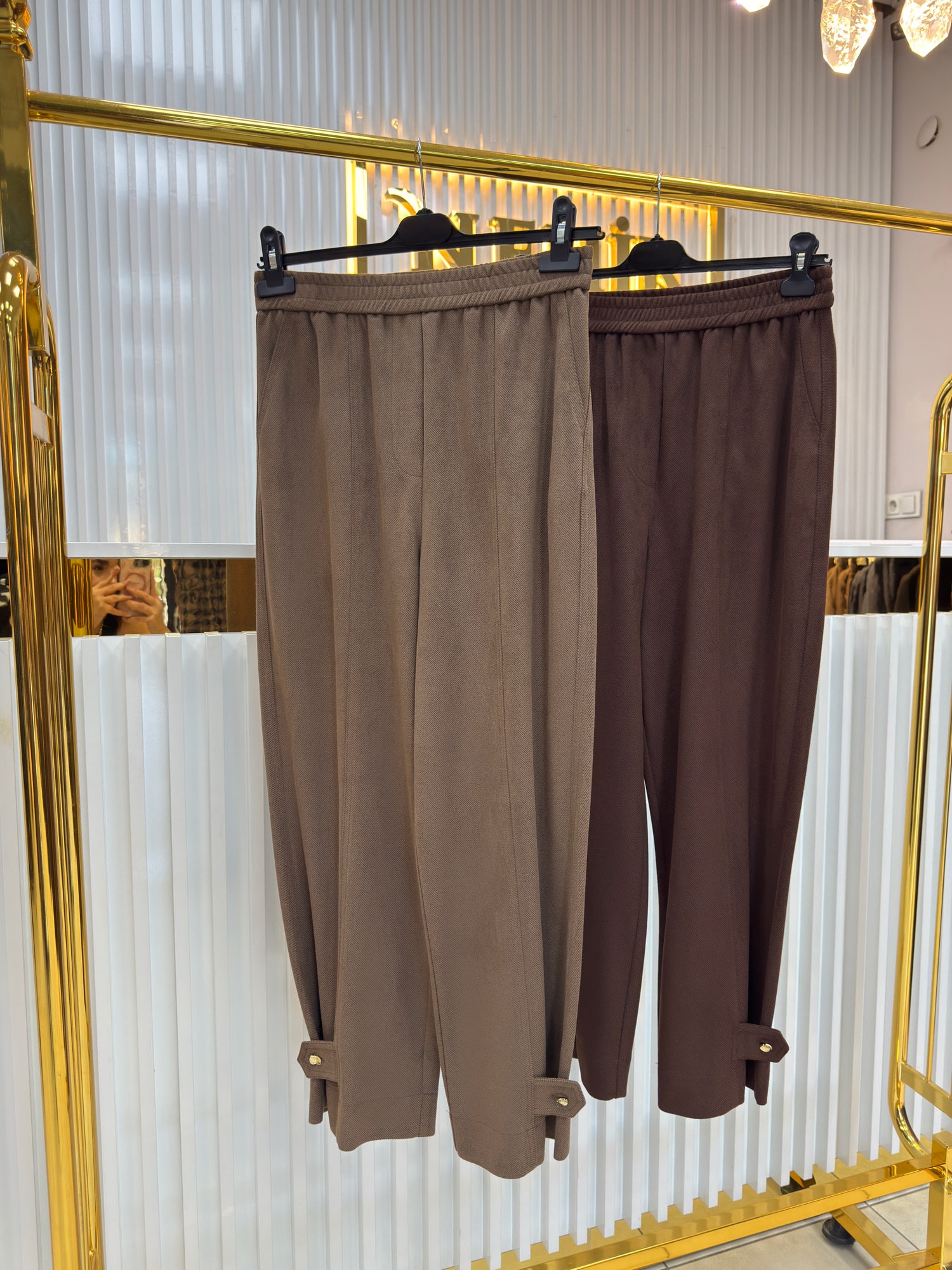 YUSUF ÖZDEMİR ŞALVAR KESİM NUBUK PANTOLON