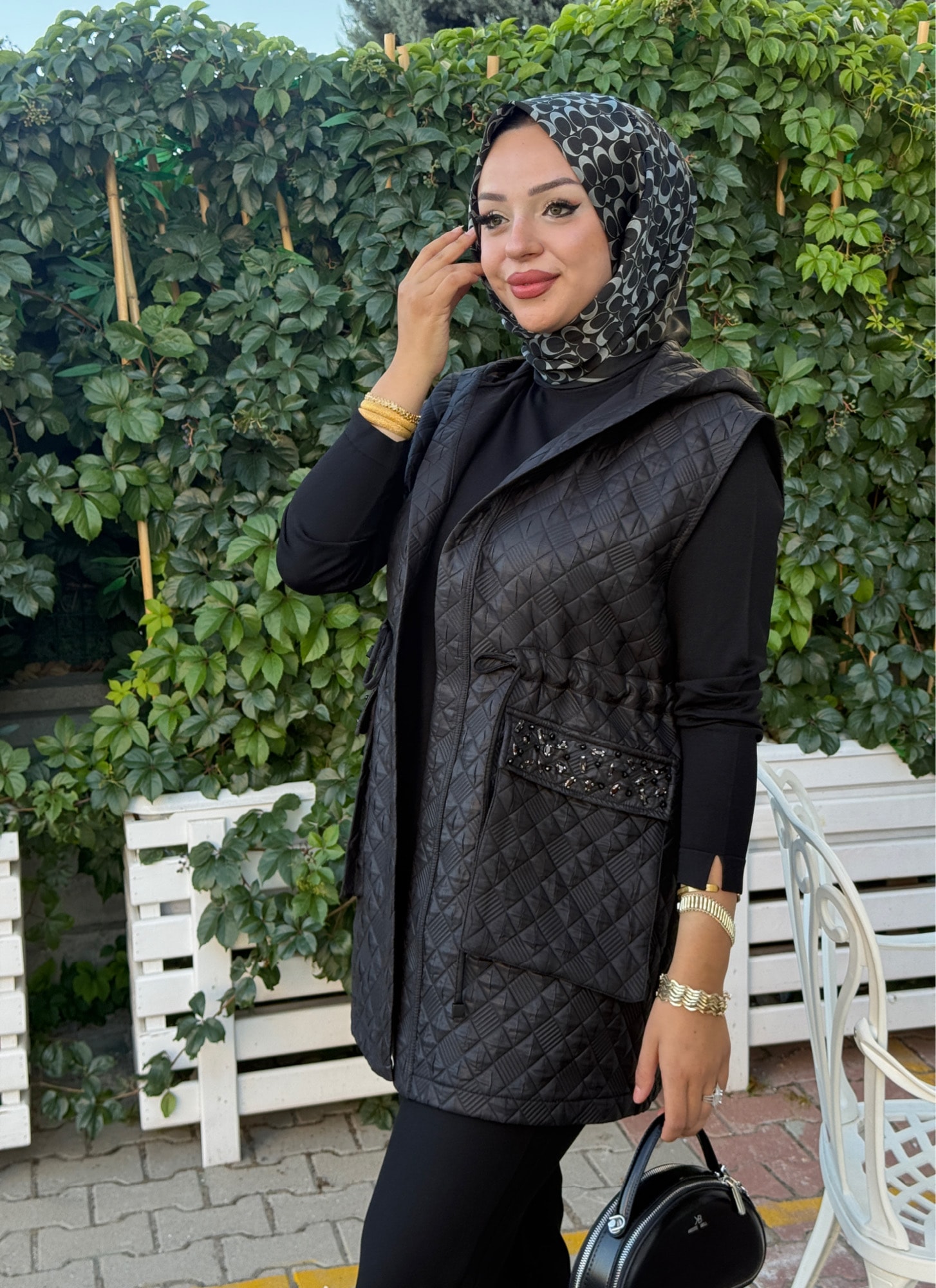 NUSS  KAPİTONE CEP TAŞLI YELEK